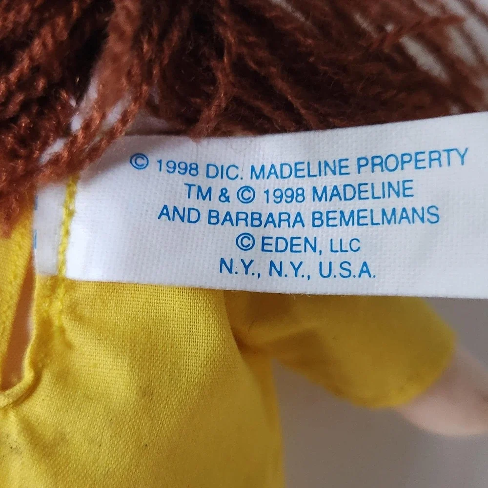 Vintage 1998 Eden Madeline and Friend Plush Rag Doll Set 7 inch Storybook Toy